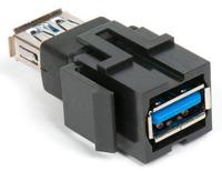 Модуль USB 3.0 Type A, "мама-мама" для встраиваемого  блока розеток ASA PLASTICI